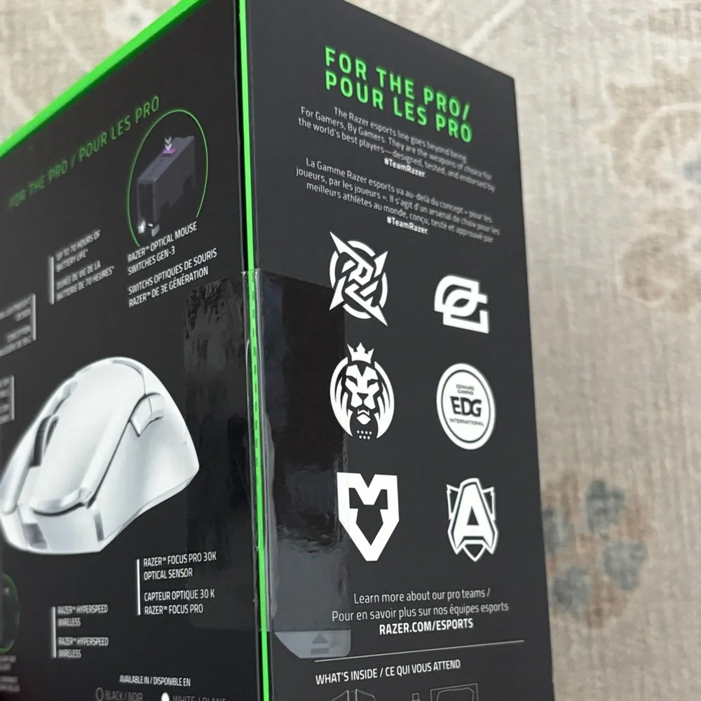 Razer Viper V2 Pro Wireless Gaming Mouse in White